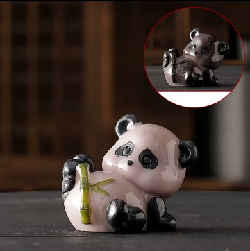 Panda Tea Pet,China Handmade Tea pet,Creative panda tea set Ornaments